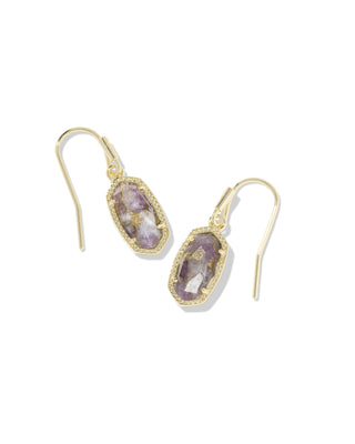 Style | Dainty drop earrings
Metal | 14k yellow gold over brass
Material | Bronze Veined Purple Amethyst
Closure | Earwire
Size | 1.1 inches long × 0.38 inches wide