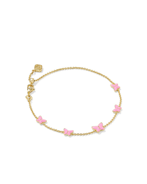Lillia Butterfly Gold Strand Bracelet - Pink Enamel
Kendra Scott
