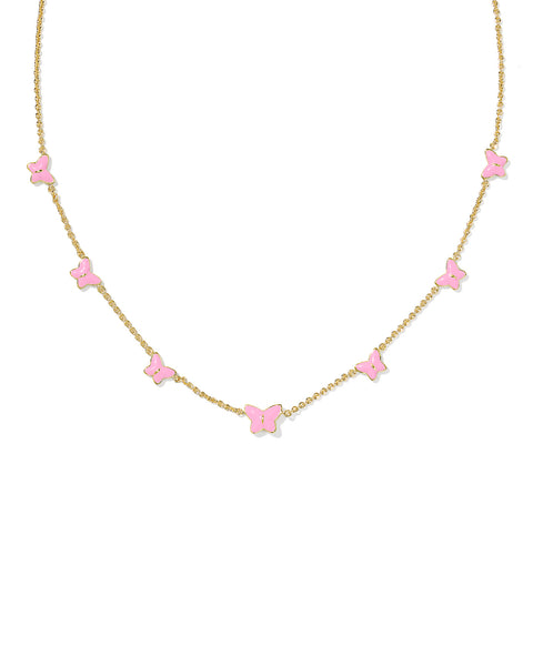 Lillia Butterfly Gold Strand Necklace - Pink Enamel
Kendra Scott