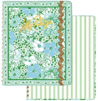 Lilly Pulitzer planner, 17-month agenda, 2024-2025 planner, floral weekly planner, Mint Condition Burst, travel planner, designer stationery, soft cover planner

Plan your year in signature style with this vibrant 17-month Lilly Pulitzer planner. Lightweight and travel-friendly, it’s designed to keep your busy life organized and effortlessly beautiful.

Vibrant stickers for joyful goal tracking.
Dedicated pages for inspired note-taking.
Sturdy gold spiral for easy flipping