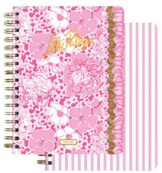 Lilly Pulitzer Agenda, 17-month planner, Large pink agenda, Conch Shell Pink Burst of J, preppy floral planner, weekly layout agenda, academic year planner, designer stationery.

Master your schedule with the iconic Lilly Pulitzer 17-month agenda in vibrant Conch Shell Pink. This large-format planner blends signature preppy prints with spacious weekly layouts to keep your life beautifully organized and on-trend.