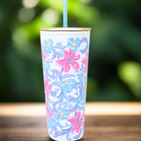 Tumbler with Straw - Beachside Haven