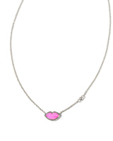 Show your flirty side with the Lips Silver Pendant Necklace in Hot Pink Mother-of-Pearl. A playful design with a dainty chain, perfect for gifting or keeping!
