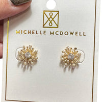 These Logan Earrings blend classic elegance with modern design, featuring a sleek geometric shape that complements any outfit.