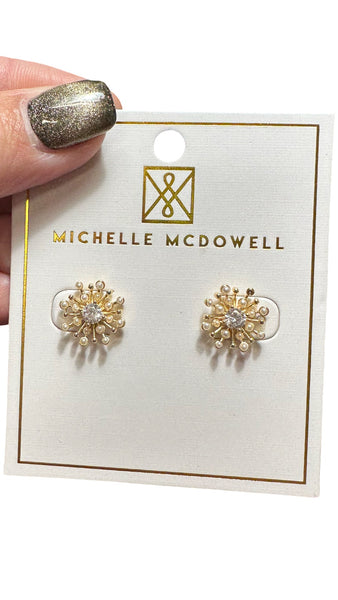 These Logan Earrings blend classic elegance with modern design, featuring a sleek geometric shape that complements any outfit.