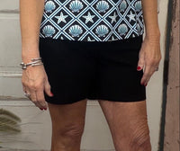 The Lulu-B Bangladine Pull-On Shorts are a warm-weather essential designed for comfort, ease, and polished style. Made from Lulu-B’s signature bangladine fabric, these shorts offer a smooth, structured feel with comfortable stretch. The pull-on waistband creates an easy, flattering fit, while subtle side vents add movement and a modern touch. Lightweight and travel-friendly, these shorts are perfect for everyday wear, vacations, and sunny days on the go.
