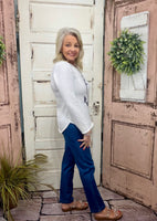 The Lulu-B Denim Capri is a timeless warm-weather staple designed for comfort, stretch, and everyday wear. Made with soft, flexible denim, these capris offer a flattering fit that moves with you while maintaining a polished look. Easy to dress up or down, they pair perfectly with tanks, tees, or lightweight tops for effortless spring and summer styling. Comfortable, versatile, and travel-friendly—these are capris you’ll reach for again and again.
