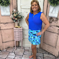 Stay comfy and protected in the Flounce Skort with SPF50 fabric. Pre-shrunk, breathable, and machine washable—perfect for effortless style and confidence.