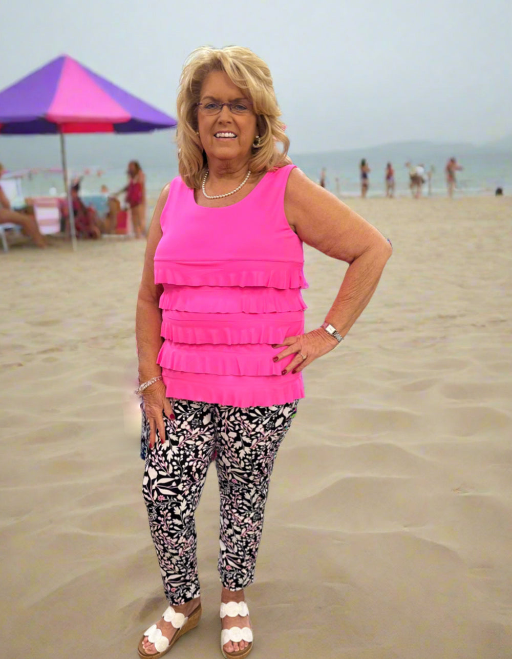 Stay cool & protected with UPF 50 capris made from cooling fabric. With a 25