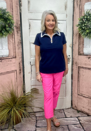 Beat the heat in style! These UPF 50 capris are made with breathable, cooling fabric and a flattering 25" inseam—perfect for sunny days and all-day comfort. Don’t miss out on your new summer go-to!