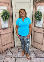 UPF 50 capri pants with cooling, breathable fabric and 25-inch inseam, lightweight sun-protective capris for summer comfort, travel, and everyday wear.
