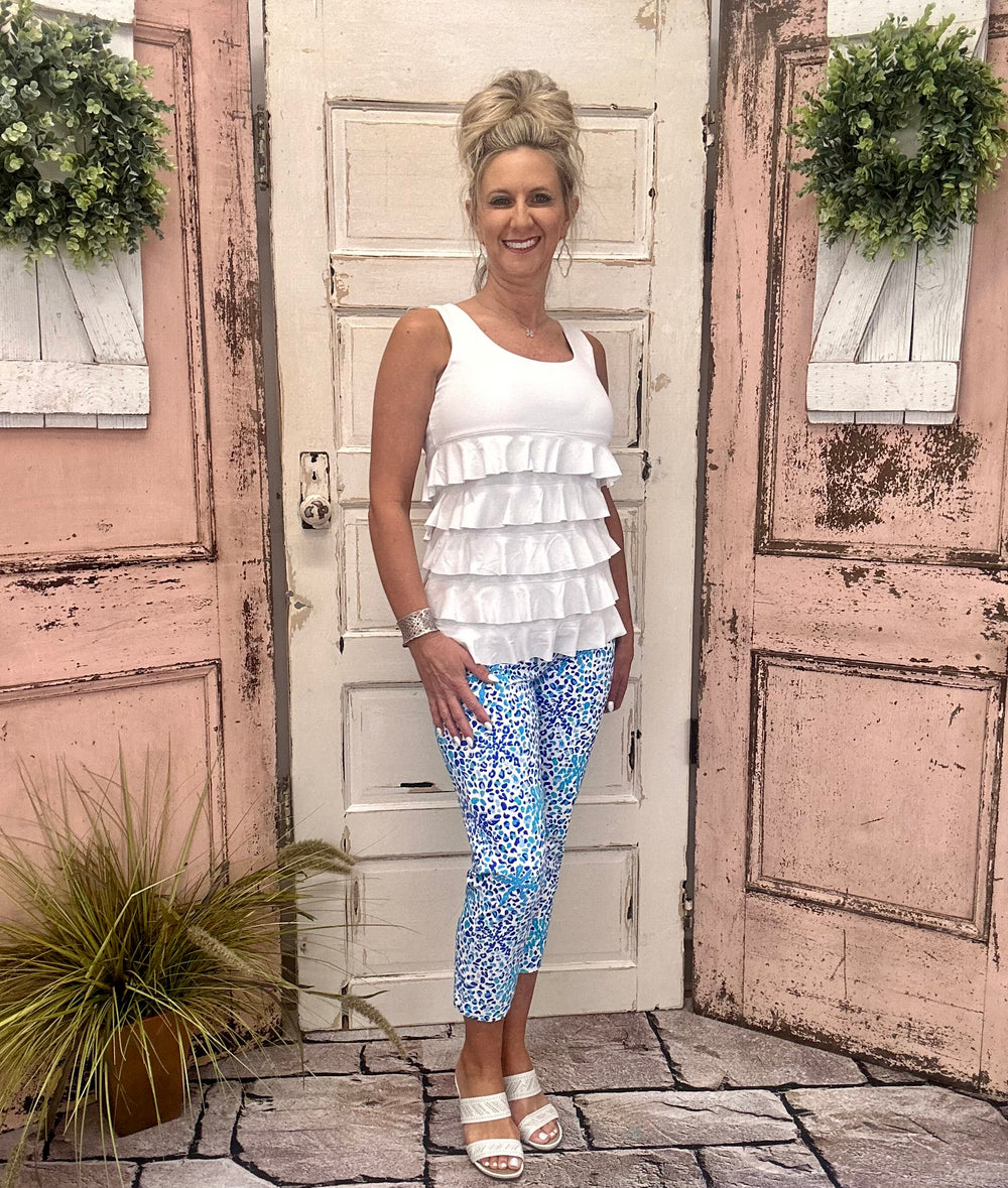 Stay cool & protected with UPF 50 capris made from cooling fabric. With a 25