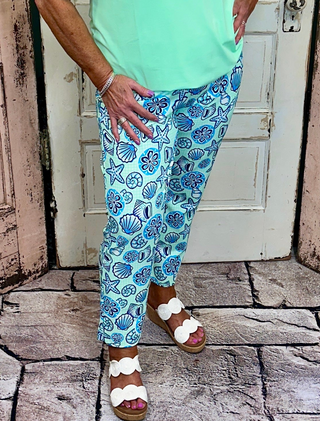 UPF 50 capri pants with cooling, breathable fabric and 25-inch inseam, lightweight sun-protective capris for summer comfort, travel, and everyday wear.