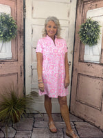 Lulu-B Short Sleeve 1/4 Zip Dress -  GISP
Stay stylish, cool, and protected with the Lulu-B Short Sleeve 1/4 Zip Dress. Featuring a 1/4 zip neckline and short sleeves, this dress is crafted from a lightweight, breathable nylon and spandex blend. The UPF50+ sun protection fabric keeps you safe during sunny days, while the cooling, stretchy material ensures all-day comfort for travel, casual outings, or weekend adventures.
