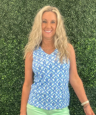 Stay cool, comfortable, and effortlessly stylish in this Lulu-B Sleeveless V-Neck Top. Made with lightweight, breathable SPX fabric, it offers all-day comfort with premium UPF50+ sun protection. The cooling, quick-drying material moves with you, making it perfect for everyday wear, travel, outdoor activities, or layering.
