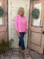 Lulu-B 3/4 Collar Top - GTPK
