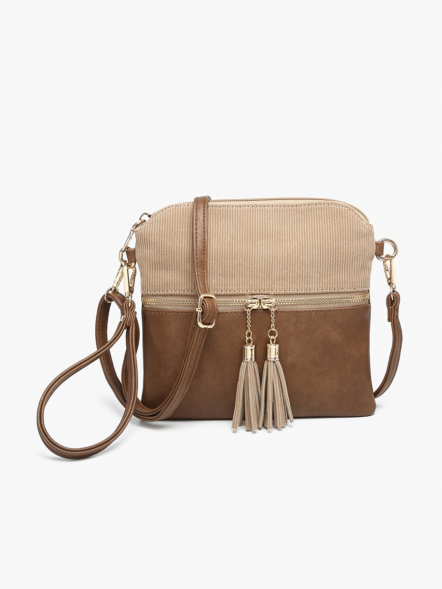 Tara Crossbody/Wristlet - Khaki Corduroy