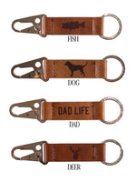 Simply Southern Mens Leather Key Chain
