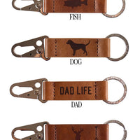 Simply Southern Mens Leather Key Chain