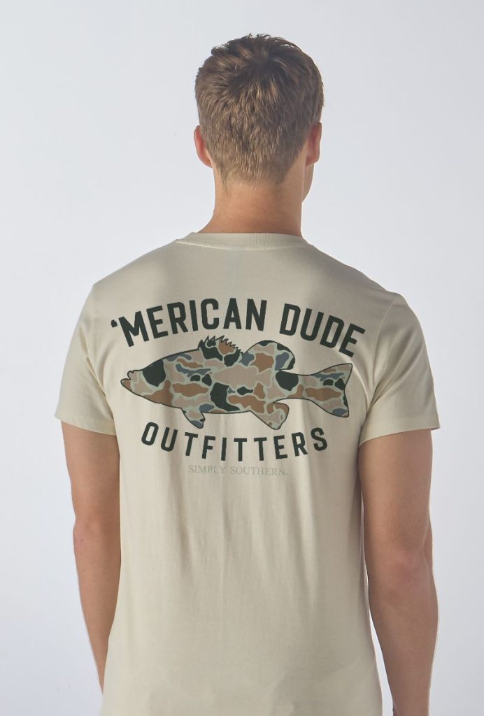 Mens Fish Camo Tee