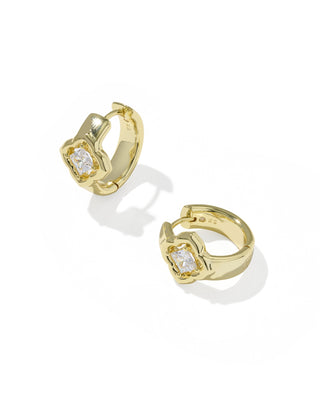 Style | Huggie earrings
Finish | Gold
Stone | White cubic zirconia
Detail | Signature Kendra Scott medallion logo
Dimensions | 0.67" outside diameter
Brand | Kendra Scott