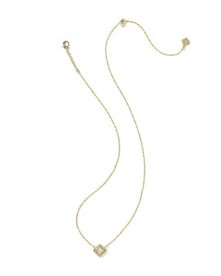Fit | Short pendant silhouette, sits near the collarbone
Material | Crystal pendant with gold-tone hardware
Finish | Gold-tone chain and setting
Pendant | Faceted crystal
Closure | Lobster clasp