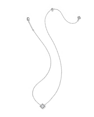 Fit | Short pendant silhouette, sits near the collarbone
Material | Crystal pendant with silver-tone hardware
Finish | Silver-tone chain and setting
Pendant | Faceted crystal
Closure | Lobster clasp