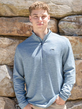 Color | Denim Blue Heather
Neckline | Quarter-zip mock neck
Sleeves | Long sleeve
Detail | Embroidered Simply Southern dog logo on chest
Fabric | 97.5% Polyester, 2.5% Spandex — soft, flexible, and easy to care for
Brand | Simply Southern