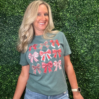 Merry & Bowed Tee
women’s holiday t-shirt
Christmas bow graphic tee
blue spruce Comfort Colors shirt
festive holiday tee
Christmas short sleeve shirt for women
casual holiday gathering tee
soft festive graphic t-shirt
true to size Christmas top
layering tee for holiday outfits
gift for her holiday t-shirt