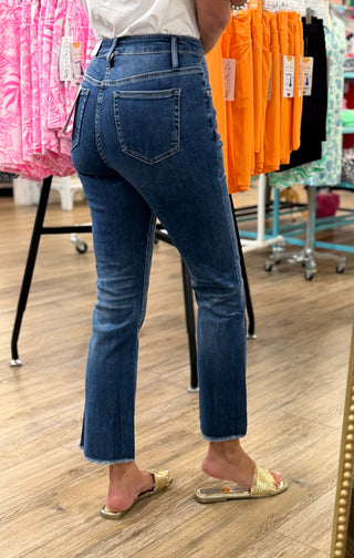 Mica - High-Rise Cropped Bootcut Tummy Tuck Jean