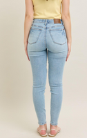 Mid-Rise Tummy Control Vintage Wash Skinny
