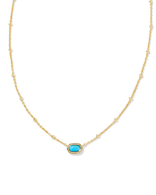 Mini Elisa Gold Satellite Short Pendant Necklace in Turquoise
Kendra scott necklace