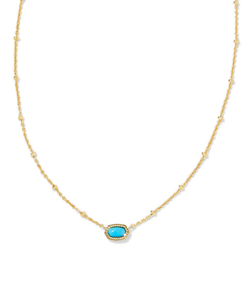 Mini Elisa Gold Satellite Short Pendant Necklace in Turquoise
Kendra scott necklace