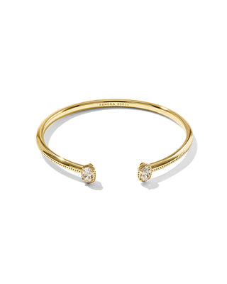 Style | Mini Elton cuff bracelet
Colorway | Gold in White Crystal
Brand | Kendra Scott