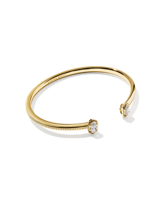 Style | Mini Elton cuff bracelet
Colorway | Gold in White Crystal
Brand | Kendra Scott