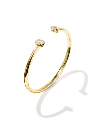 Style | Mini Elton cuff bracelet
Colorway | Gold in White Crystal
Brand | Kendra Scott