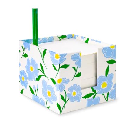 Notecube with Pen - Sunshine Floral