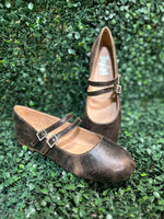 Featuring two sleek buckled straps across the foot, these stylish flats offer a secure fit and a touch of edge. The soft faux leather upper and lightly cushioned insole keep your feet comfy all day
