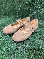 Featuring two sleek buckled straps across the foot, these stylish flats offer a secure fit and a touch of edge. The soft faux leather upper and lightly cushioned insole keep your feet comfy all day.
