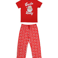 Youth Holiday PJ Set - Santa