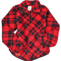 Youth Everyday Pullover - Red Plaid