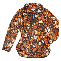 Y-Neck Pullover - Midnight Floral (VNTG)