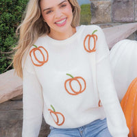 Knit Sweater - Pumpkins