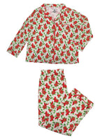 Holiday Button Down PJ Set - Cardinal
