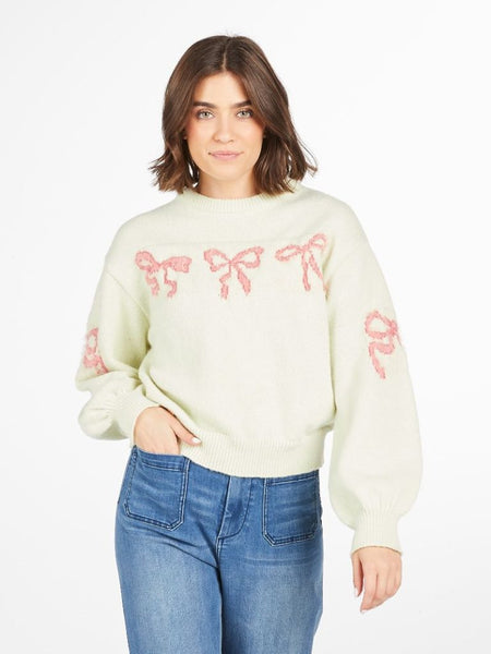 Simply Southern Fuzzy Sweater – soft cozy 100% polyester pullover with crew neckline and logo label from Sweet Southern Charm