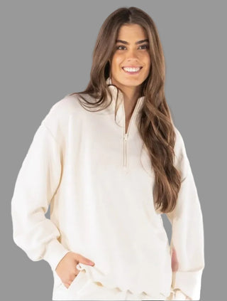 Scalloped Pullover - Ivory