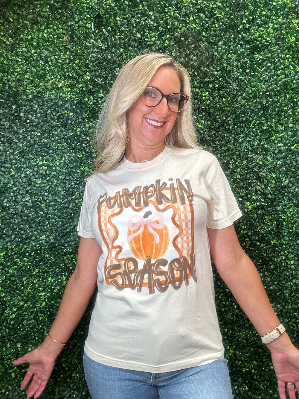 fall-themed bow t-shirt
pumpkin patch outfit top
soft short sleeve autumn tee
true to size fall t-shirt
festive casual fall shirt
gift for her fall tee
preppy fall t-shirt
cozy autumn wardrobe top
layered fall outfit tee
seasonal graphic tee
cute casual fall shirt
pumpkin patch casual top