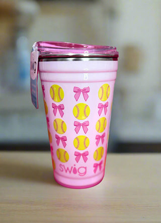 Party-Ready! 🥳🥤 Show your spirit with pink bows & yellow softballs! 🥎 Our stackable 24oz Insulated Party Cups feature an EZ Slider Lid for bigger, faster sips!


SWIG PARTY CUP