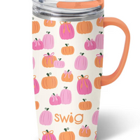 Pumpkins and Bows - 22oz Travel Mug