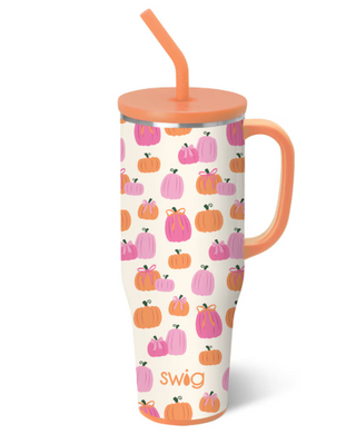 Pumpkins and Bows - Mega Mug 40oz